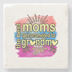 Beste Mamas werden für Oma beworben Steinuntersetzer