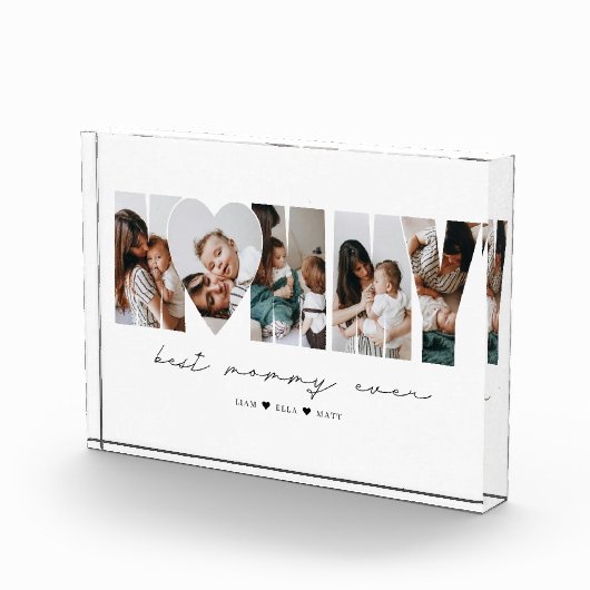 Beste Mami Aller Moderne Fotocollage Muttertag Fotoblock (Rechts)