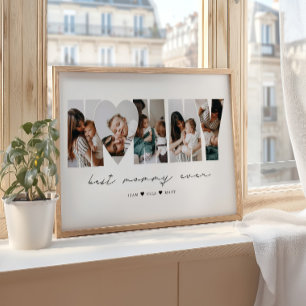 Beste Mami Aller Moderne Fotocollage Muttertag Poster