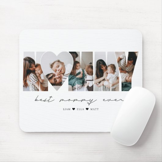 Beste Mami Aller Modernen Fotocollage Muttertag Mousepad (Mit Mouse)