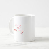 Beste Mami, Muttertagsgeschenk, Mama Kaffeetasse (Vorderseite Links)