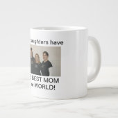 beste Mamma der Töchter Jumbo-Tasse (Vorderseite Rechts)