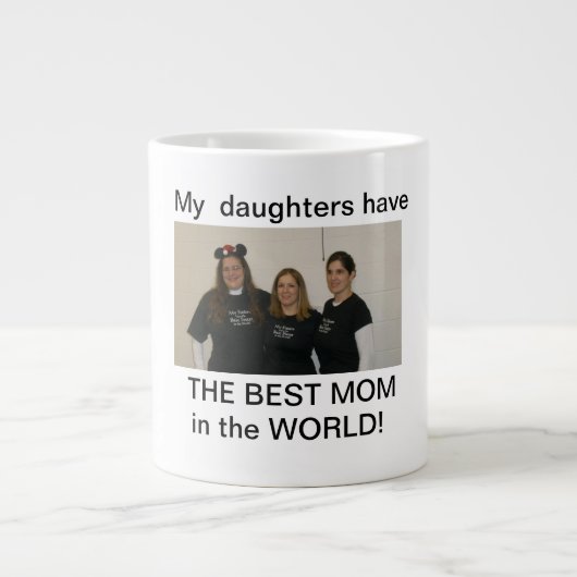 beste Mamma der Töchter Jumbo-Tasse (Vorderseite)
