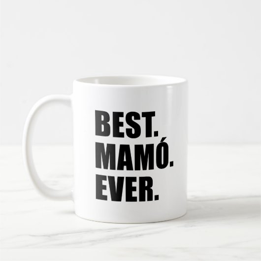 Beste Mamo überhaupt irische Großmutter-Tasse Kaffeetasse (Links)