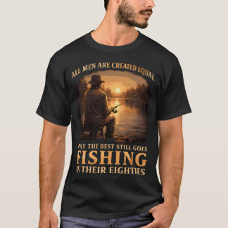 Beste Männer Angeln In Achtzigerjahren 80er Angler T-Shirt