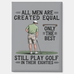 Beste Männer spielen Golf Eighties Lustiger Golfer Magnet