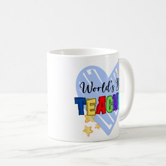 Beste männliche Lehrerin Kaffeetasse (VorderseiteRechts)