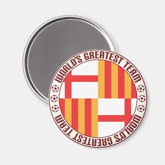 Beste Mannschaft in Barcelona Magnet (Vorderseite/Rückseite)