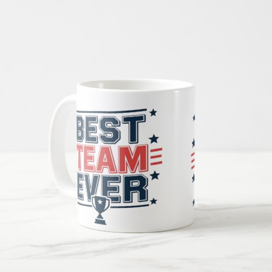 Beste Mannschaft Kaffeetasse (Vorderseite Links)
