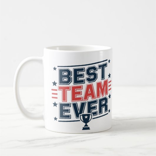 Beste Mannschaft Kaffeetasse (Links)