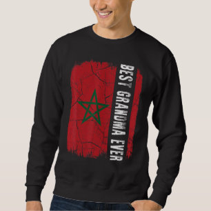 Beste marokkanische Oma überhaupt Marokko-Flagge M Sweatshirt