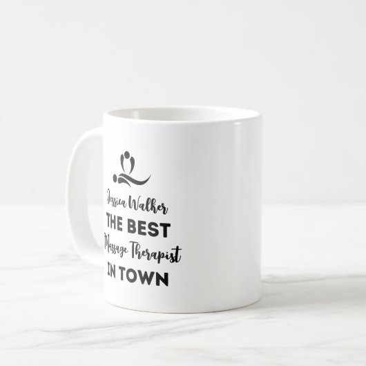 Beste Massagetherapeutin in der Stadt Kaffeetasse (Vorderseite Links)