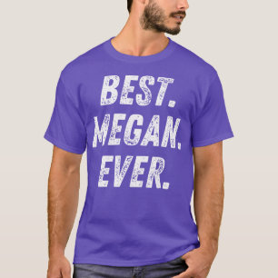 Beste Megan je Retro Vorname Geschenk T-Shirt
