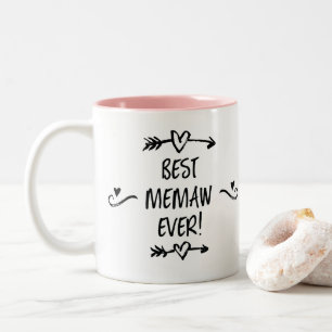 Beste Memaw Aller Zeiten Zweifarbige Tasse