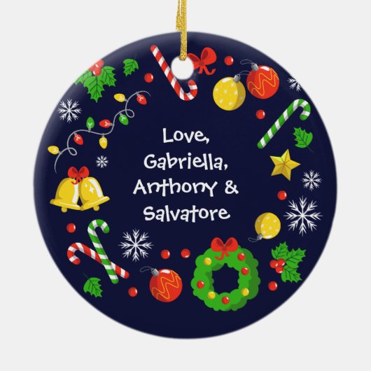 Beste Meme je 2 Seite Keramik Ornament (Hinten)