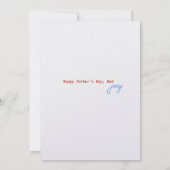 Beste Militärkarte für den Vater Personalisierter Einladung (Rückseite)