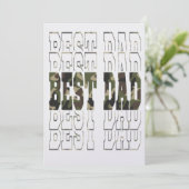 Beste Militärkarte für den Vater Personalisierter Einladung (Stehend Vorderseite)