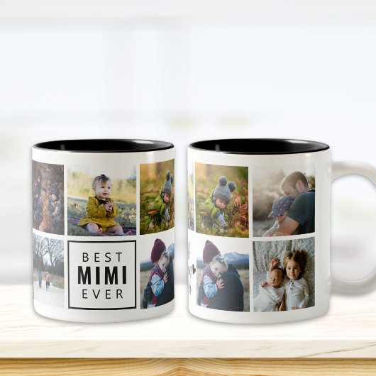 Beste MIMI-Tasse je nach Foto Zweifarbige Tasse