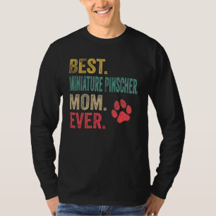 Beste Miniatur Pinscher Mama je Vintag Mutter Do T-Shirt