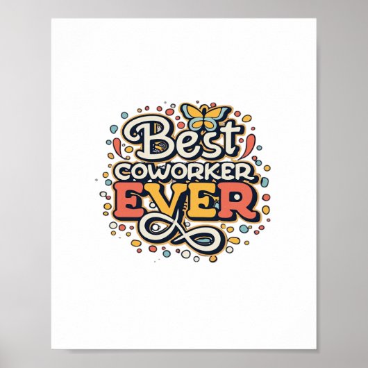 Beste Mitarbeitende je, Kolleg-Geschenk, Bester Mi Poster (Vorne)