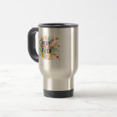 Beste Mitarbeitende je, Kolleg-Geschenk, Bester Mi Reisebecher (Vorderseite Links)
