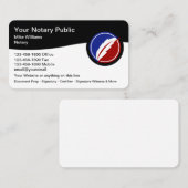 Beste moderne notarielle Visitenkarte (Vorne/Hinten)