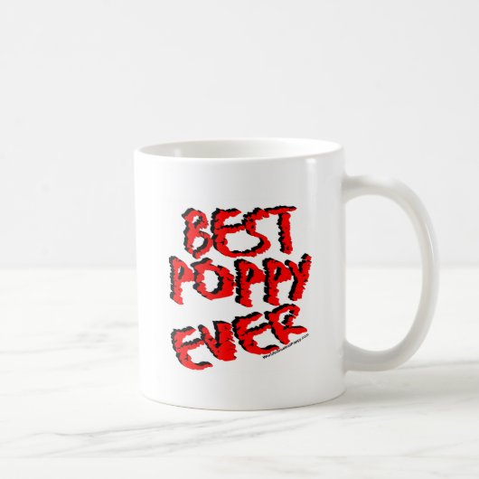 Beste Mohnblume überhaupt Kaffeetasse (Rechts)