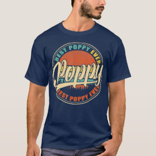 Beste Mohnblume überhaupt Vintage Retro lustige Ge T-Shirt