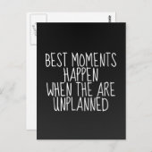 Beste Momente Inspiration Postkarte (Vorne/Hinten)