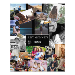 Beste Momente Neujahrs-Fotocollage  Fotodruck