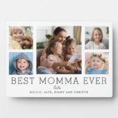 Beste Momma Ever Children 5-Foto Collage Custom Fotoplatte (Vorderseite)