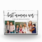 Beste Momma je - Muttertagsfoto-Collage Fotoblock (Vorderseite)