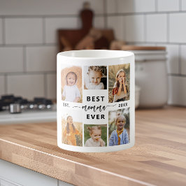 Beste Momma je - Muttertagsfoto-Collage Kaffeetasse