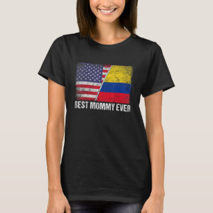 Beste Mommy-Ever Muttertag Kolumbien - Flagge T-Shirt