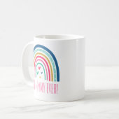 Beste Mommy Ever Rainbow Kaffeetasse (Vorderseite Links)