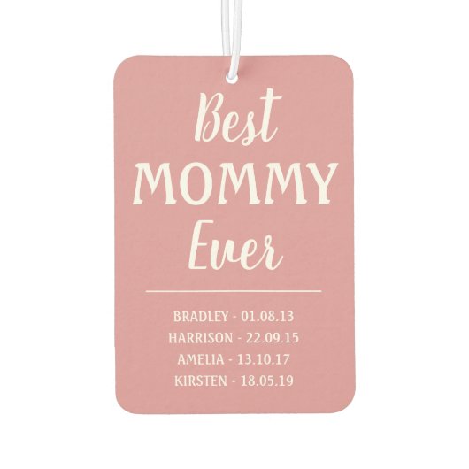 Beste Mommy-FotoCollage Autolufterfrischer (Rückseite)