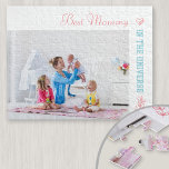 Beste Mommy im Universum - Benutzerdefiniertes Fot Puzzle<br><div class="desc">Personalisieren Sie dieses einfache und moderne Puzzle für Ihre Mutter (Mama, Mama, Mama etc.). Die Vorlage ist für Sie bereit, Ihr eigenes Foto hinzuzufügen und die Beispielformulierung zu bearbeiten, wenn Sie möchten. Beispieltext liest derzeit "Best Mommy in the Universum". Das Design hat eine hübsche und feminine Farbpalette von Korallenpfirsich und...</div>