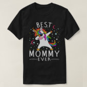Beste Mommy je Dabbing Unicorn T-Shirt (Design vorne)