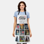Beste Mommy je Foto Collage Modern Mothers Day Schürze (Getragen)