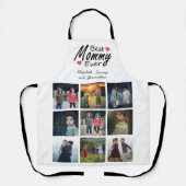 Beste Mommy je Foto Collage Modern Mothers Day Schürze (Vorderseite)