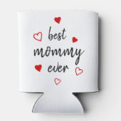 Beste Mommy je Niedlich handgeschriebenes Script R Dosenkühler (Rückseite)