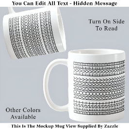 Beste Mommy je versteckte Nachricht 141BW Neuheit Kaffeetasse