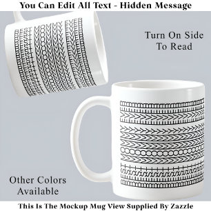 Beste Mommy je versteckte Nachricht 141BW Neuheit Kaffeetasse