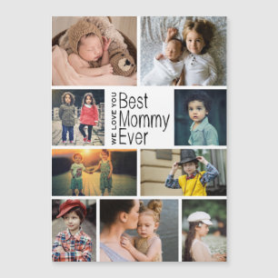 Beste Mommy-jemals-Foto Collage Magnetic Card Magnetkarte