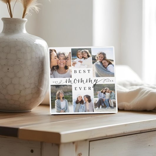 Beste Mommy-Version 6 Foto Collage Keepake Fotoplatte