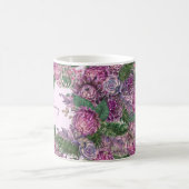 Beste Mommy voll Blume Personalisiert Kaffeetasse (Mittel)