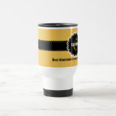Beste Monogramm-Name-Farbe V01 ADMIN überhaupt Reisebecher (Mittel)