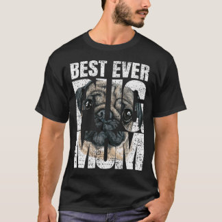 Beste Mops-Mama aller Zeiten Vintage Mops Besitzer T-Shirt