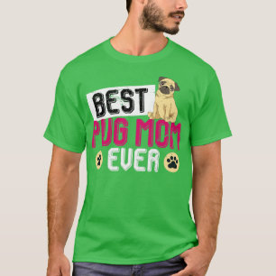 Beste Mops Mama je Hund Lover Mops T-Shirt