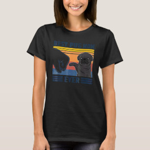 Beste Mops Mama je Hund Mama Mütter T-Shirt